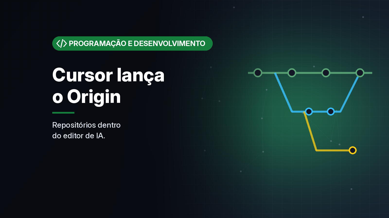 Cursor lança o Origin, hospedagem de código com pull requests e sincronização com o GitHub