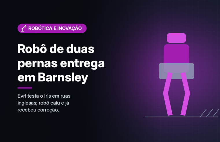 Evri testa robô de duas pernas para entregar encomendas em Barnsley, no Reino Unido