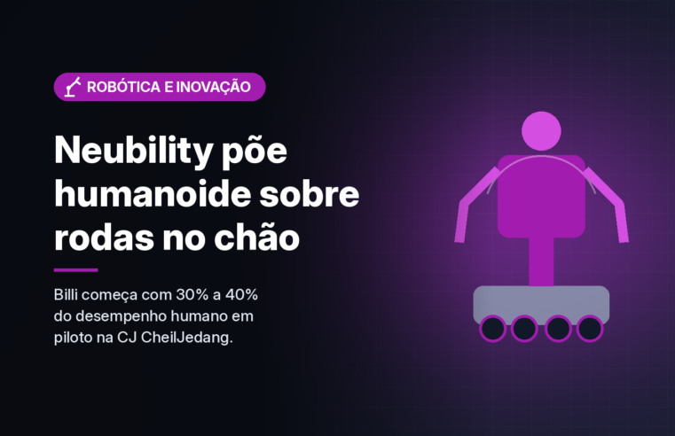 Neubility apresenta o Billi, semi-humanoide sobre rodas que começa com meta de 30% a 40% do desempenho humano