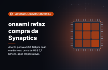 onsemi refaz compra da Synaptics: US$ 123 por ação em dinheiro, negócio de US$ 5,7 bilhões