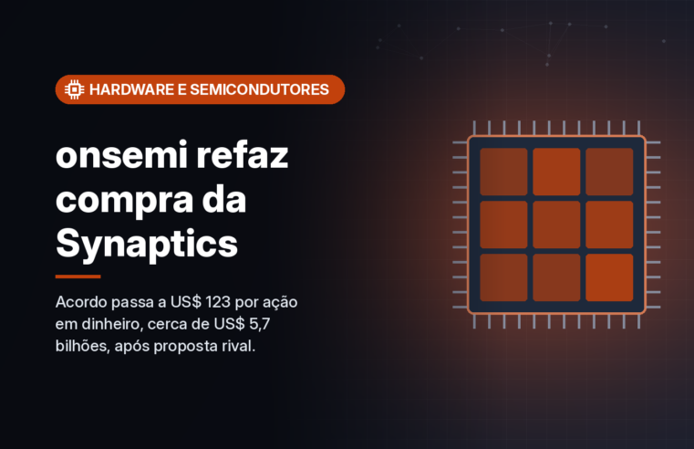 onsemi refaz compra da Synaptics: US$ 123 por ação em dinheiro, negócio de US$ 5,7 bilhões