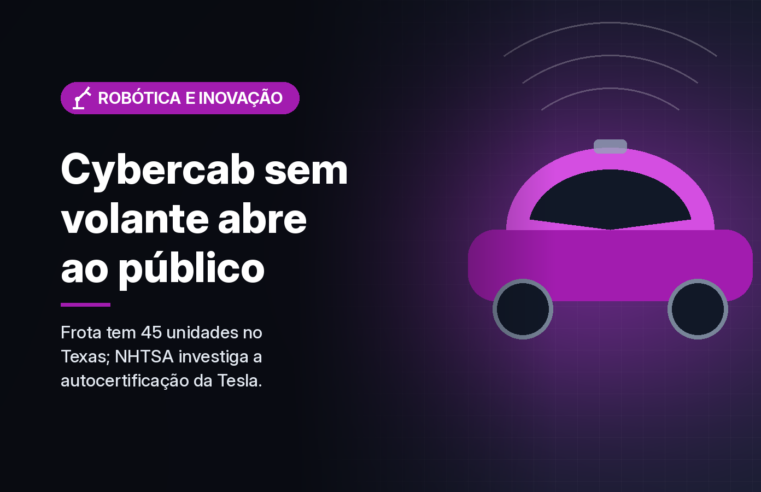 Tesla abre ao público corridas no Cybercab, carro sem volante nem pedais, em Austin