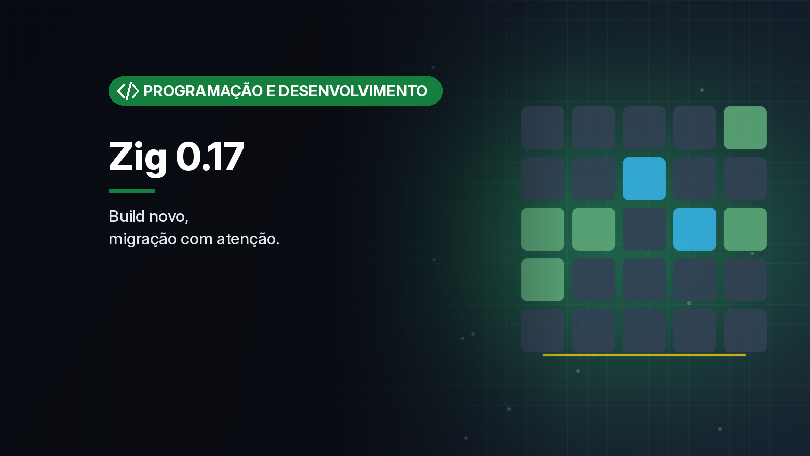Zig 0.17 reformula o sistema de build, melhora a compilação incremental e remove sintaxes antigas