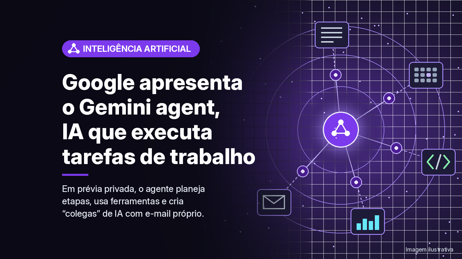 Google apresenta o Gemini agent, agente de IA que planeja e executa tarefas de trabalho