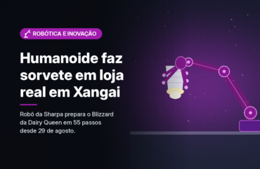 Humanoide da Sharpa passa a preparar sorvete em loja da Dairy Queen em Xangai
