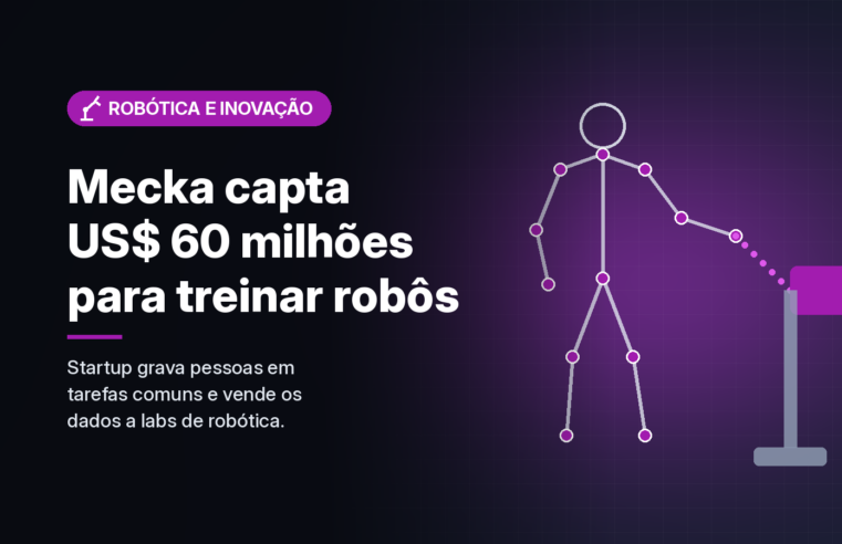 Mecka AI capta US$ 60 milhões com Sequoia e Nvidia para gravar movimentos humanos e treinar robôs