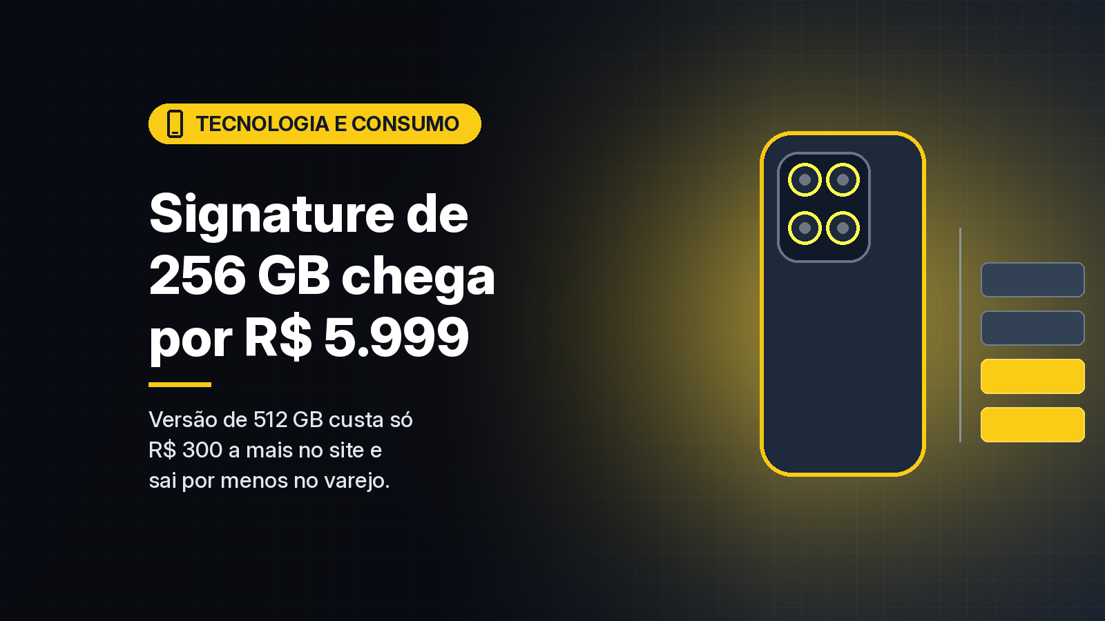 Motorola Signature ganha versão de 256 GB no Brasil por R$ 5.999, só R$ 300 abaixo da de 512 GB