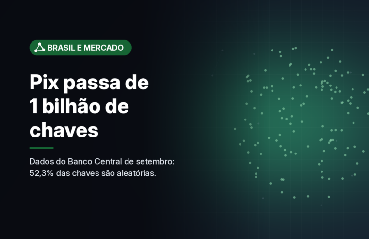 Pix passa de 1 bilhão de chaves cadastradas; chave aleatória já é mais da metade