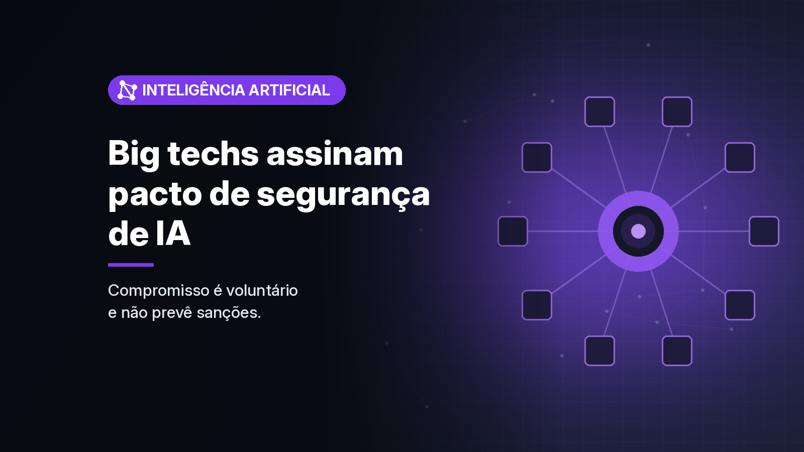 Google, Meta, Nvidia e mais três empresas assinam na Casa Branca acordo voluntário sobre segurança de IA de fronteira