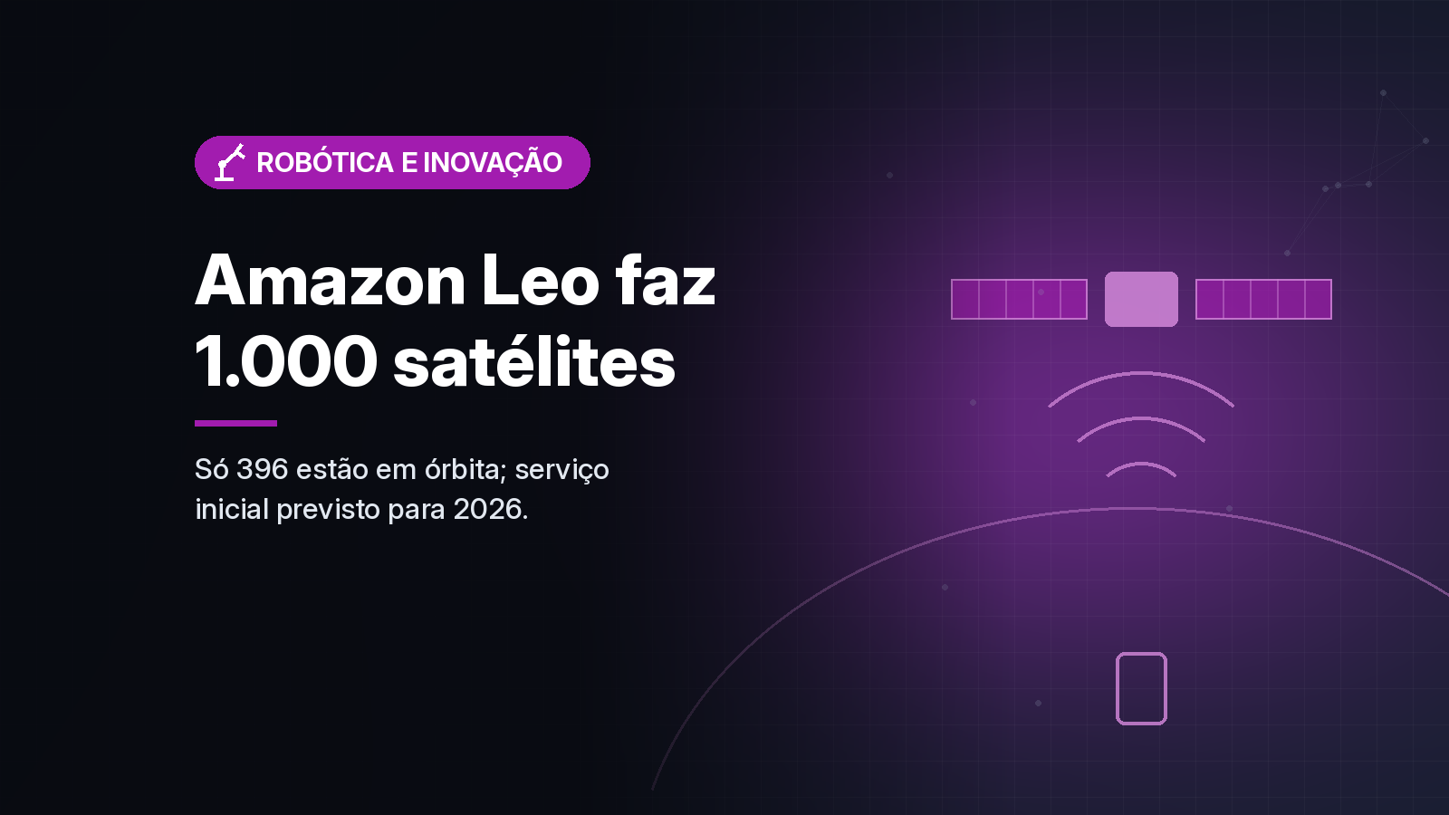 Amazon Leo fabrica seu satélite de número 1.000, mas segue com 396 em órbita à espera de foguetes