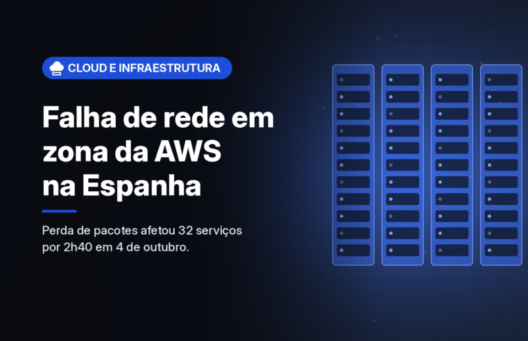 Mudança de configuração de rede causa 2h40 de perda de pacotes em zona da região AWS da Espanha