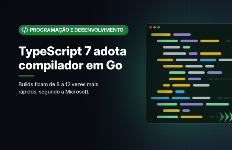 TypeScript 7 chega com compilador nativo em Go e builds até 10 vezes mais rápidos