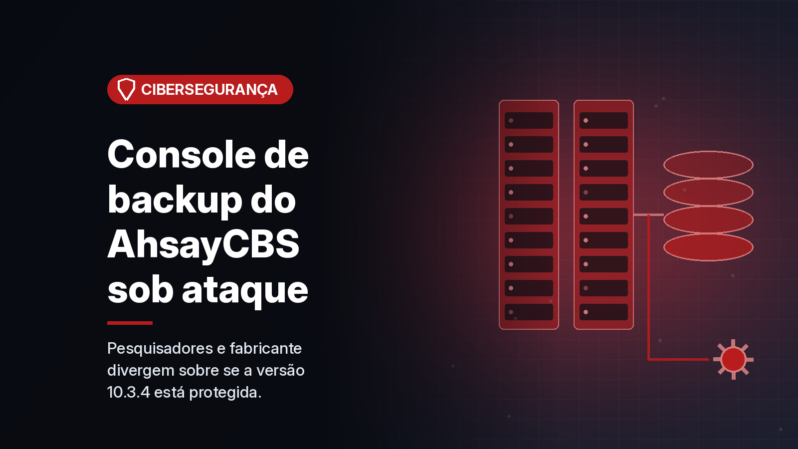 Falhas no AhsayCBS, console de backup usado por provedores de serviços, são exploradas; Huntress e Ahsay divergem sobre a correção