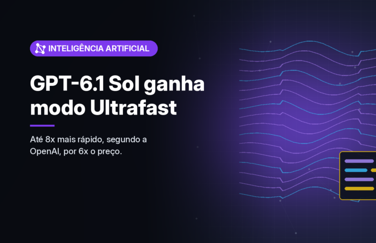OpenAI lança modo Ultrafast para o GPT-6.1 Sol: até 8 vezes mais rápido, por seis vezes o preço