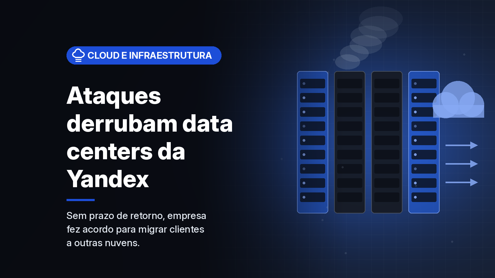 Ataques de drones tiram do ar dois data centers da Yandex, e clientes da nuvem relatam falta de acesso a backups