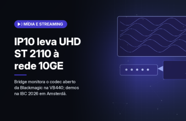 Bridge Technologies passa a monitorar o codec IP10 da Blackmagic em fluxos ST 2110