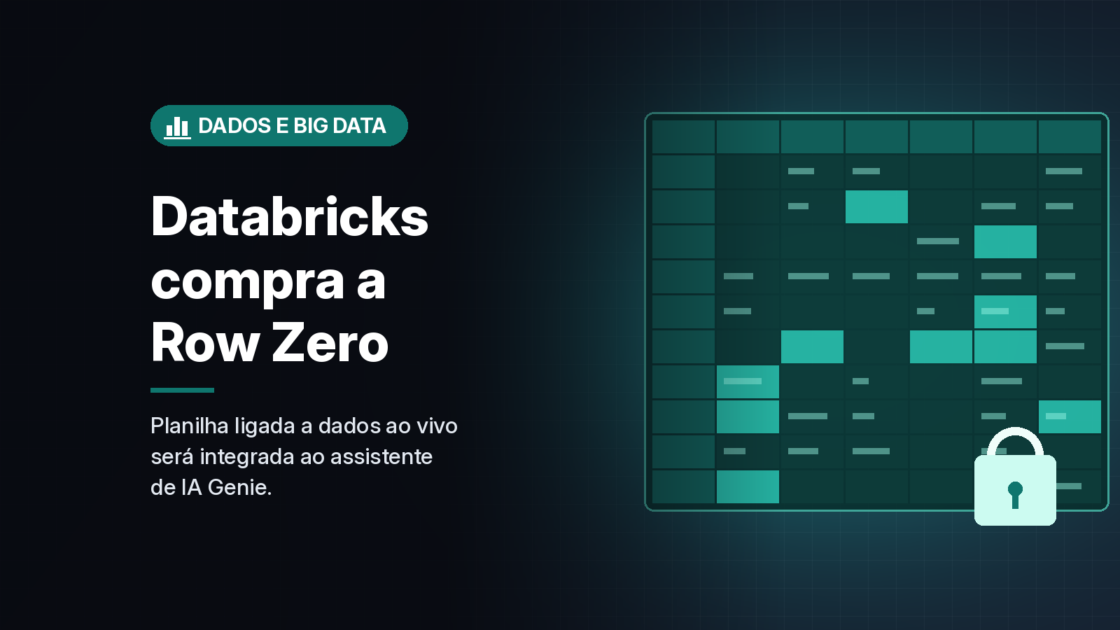 Databricks compra a Row Zero para levar planilhas conectadas e com governança ao assistente Genie
