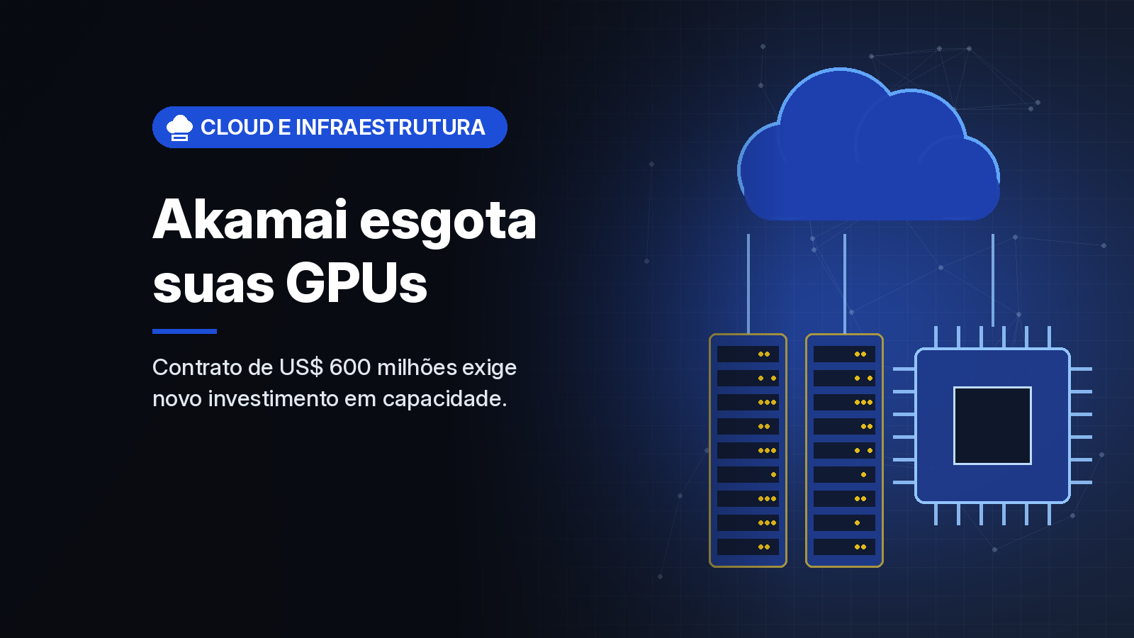 Akamai fecha contrato de nuvem de US$ 600 milhões para robótica e diz que suas GPUs estão esgotadas