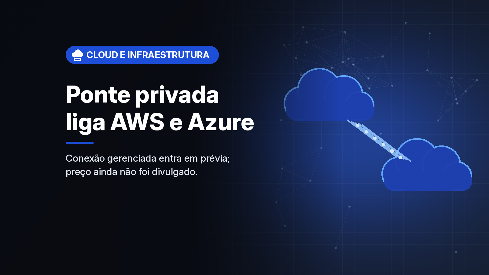 AWS e Microsoft lançam em prévia conexão privada gerenciada entre as duas nuvens