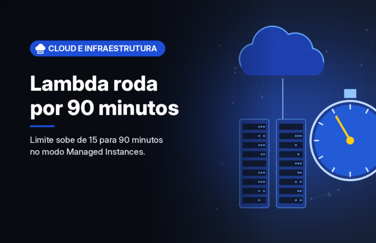 AWS Lambda passa a aceitar funções de até 90 minutos no modo Managed Instances